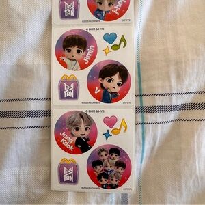 McDonald's TinyTAN BTS Stickers